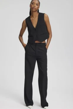 Gestuz JoelleGZ pinstripe MW pants NOOS< Bukser, Jeans & Leggings