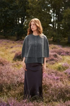 Neo Noir Josei Double Knit Cape 165798< Strik|Bluser & Skjorter