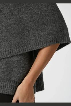 Neo Noir Josei Double Knit Cape 165798< Strik|Bluser & Skjorter