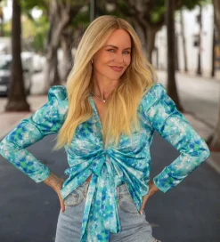 Valentin Studio Josie Abstract Blouse 165472< Bluser & Skjorter