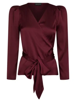 Josie Solid Satin Blouse 167298*Valentin Studio