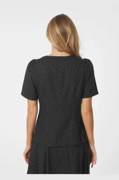 Jules B Pinstripe Blouse 167083*Neo Noir Outlet