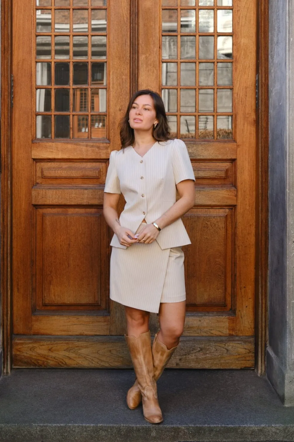 Jules Pinstriped Blouse 164812*Neo Noir Outlet