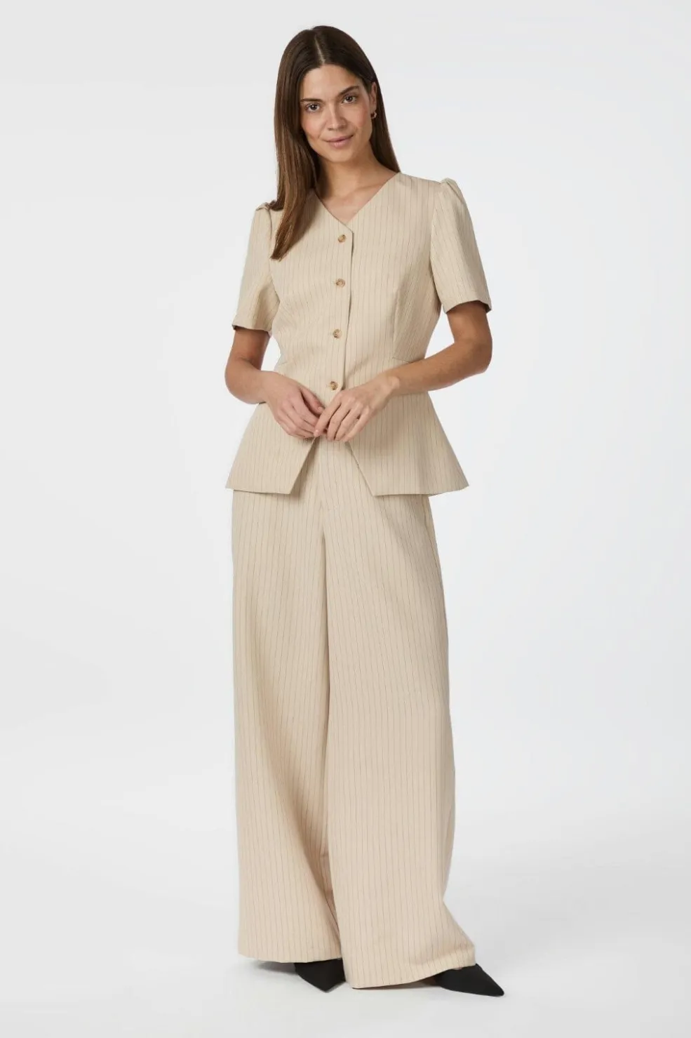 Jules Pinstriped Blouse 164812*Neo Noir Outlet