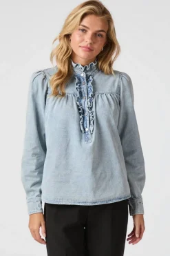 Justine Denim Shirt 161903*Neo Noir Discount