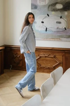 Justine Denim Shirt 161903*Neo Noir Discount