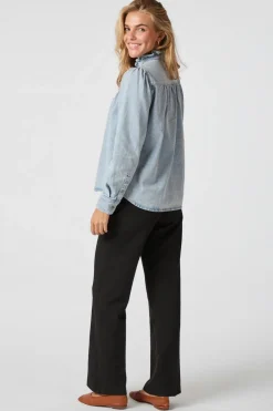 Justine Denim Shirt 161903*Neo Noir Discount