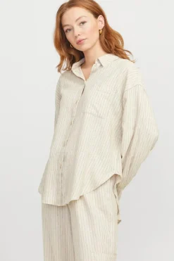 Jjxx Jxjamie Breeze Summer Ls Shirt Sn< Bluser & Skjorter|Ammevenligt Tøj