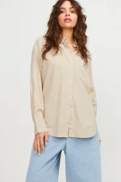 Jjxx Jxjamie Ls Rlx Linen Blend Shirt Sn< Bluser & Skjorter