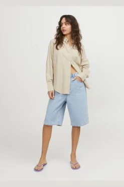 Jjxx Jxjamie Ls Rlx Linen Blend Shirt Sn< Bluser & Skjorter