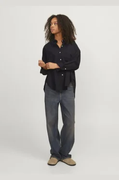 Jjxx Jxjamie Ls Rlx Linen Blend Shirt Sn< Bluser & Skjorter