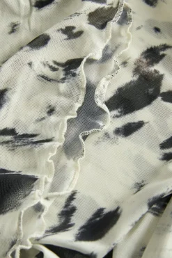 Jjxx Jxminna Mesh Ls Off Shoulder Top 12270935< T-Shirts & Toppe