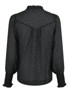 Karia Illusion Blouse*Neo Noir Sale