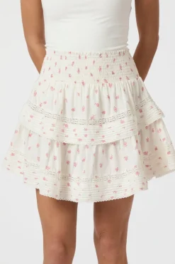 Neo Noir Kenia Fleurie Skirt 292< Nederdele