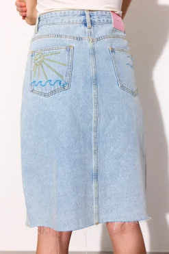 Hunkøn Kenna Denim Skirt 26021< Nederdele