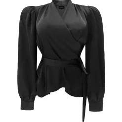 Liberte Kiki-Ls-Wrap-Blouse 22310< Bluser & Skjorter