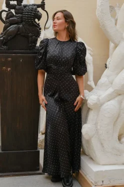 Neo Noir Kikka Dot Dress 166646< Kjoler