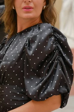 Neo Noir Kikka Dot Dress 166646< Kjoler