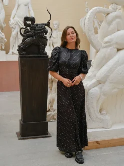 Neo Noir Kikka Dot Dress 166646< Kjoler