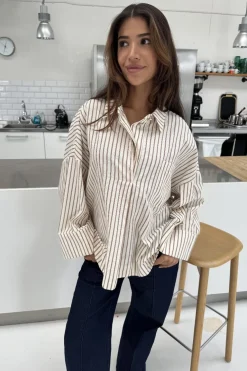 Klara L/S Brown Stripe 14986*Continue