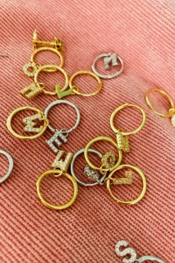 Mellow Moon Kreol Bogstav Ørering< Øreringe