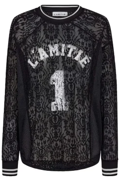 Haute L'Amitié Lace Ls Football Blouse HL10471< Bluser & Skjorter