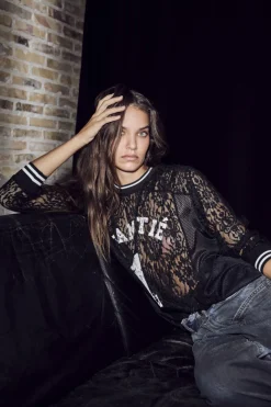 Haute L'Amitié Lace Ls Football Blouse HL10471< Bluser & Skjorter