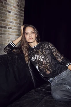 Haute L'Amitié Lace Ls Football Blouse HL10471< Bluser & Skjorter