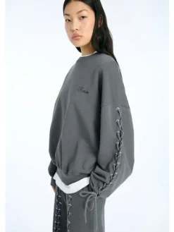 Rotate Lacing Crewneck 1154681205< Sæt 🛍️|Sweatsæt & Comfy Wear