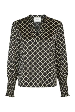 Landa Tile Print Blouse 166926*Neo Noir Online