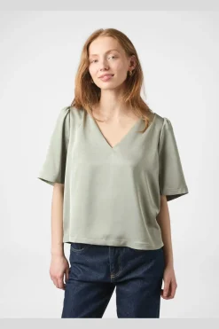 Largo Heavy Sateen Blouse 160108*Neo Noir Online