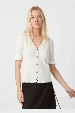 Larifa Stitch Knit Tee 165311*Neo Noir Best