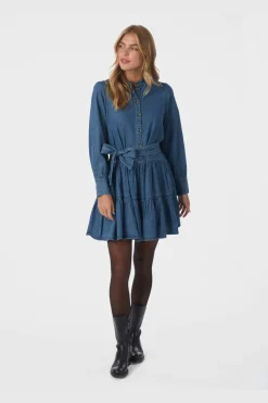 Neo Noir Latifana Denim Dress 166987< Kjoler|Ammevenligt Tøj