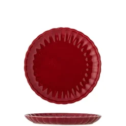 Latina Tallerken, Rød, Stentøj 82061930*Bloomingville New