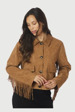 Lauron Faux Suede Jacket 165915*Neo Noir Discount