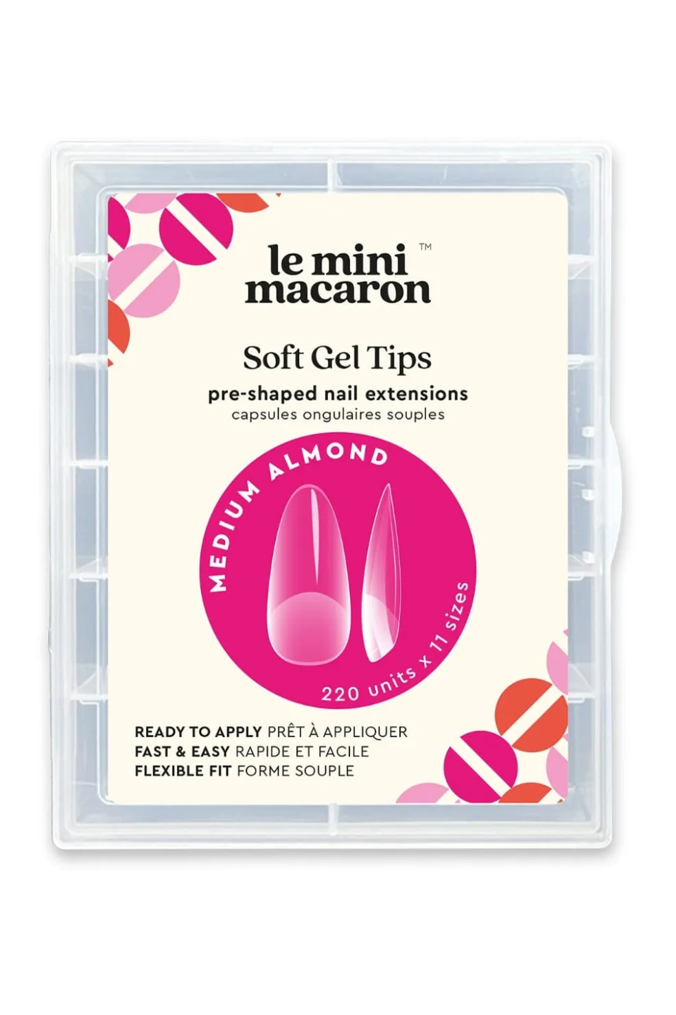 Le Gel Nail Tips (220 Stk) GNT002*Le Mini Macaron