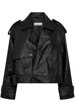 Haute L'Amitié Leather Trench Jacket HL10165< Overtøj & Jakker