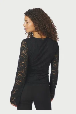 Neo Noir Lenida Lace Blouse 166833< Bluser & Skjorter