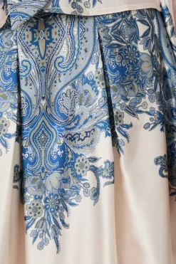 Neo Noir Lenni Paisley Border Skirt 166205< Nederdele