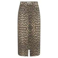 Co´Couture Leocc Denim Slit Skirt 34110< Nederdele