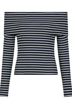 Lessy Stripe Blouse*Neo Noir Clearance