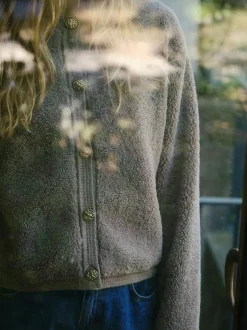 Neo Noir Limo Fluffy Knit Cardigan 161963< Cardigans|Ammevenligt Tøj