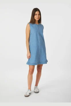 Neo Noir Livo Denim Dress 165706< Kjoler