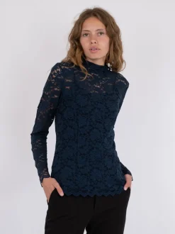 Neo Noir Liza Laceflower Blouse< Bluser & Skjorter