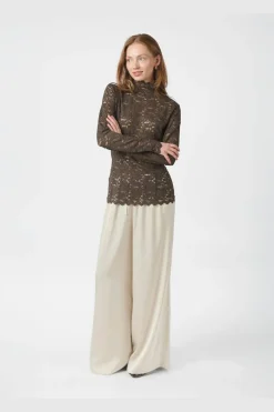 Liza Laceflower Blouse 161473*Neo Noir Outlet