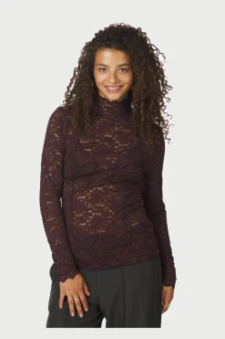 Neo Noir Liza Laceflower Blouse 161473< Bluser & Skjorter