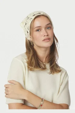 Neo Noir Lizzie Crochet Scarf 167857< Tørklæder