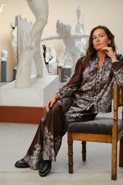 Neo Noir Lunet Paisley Border Pants 167274< Sæt 🛍️|Bukser, Jeans & Leggings