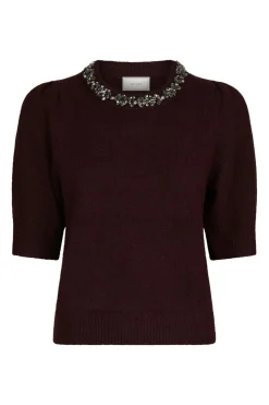 Neo Noir Maia Stone Knit Blouse 162914< Strik|Bluser & Skjorter