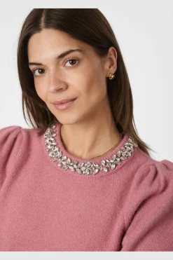 Neo Noir Maia Stone Knit Blouse 162914< Strik|Bluser & Skjorter